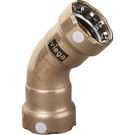 Viega 1" 45 deg Copper Nickel Elbow-Double Press Connection 88100